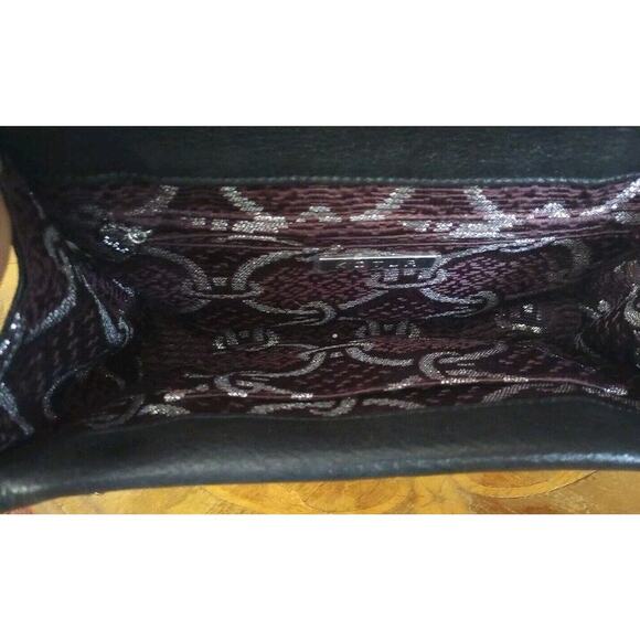 Kotur Leather Zebra Pattern Purse Shoulder Chain NWOT Reg. $536 Black white - Picture 6 of 13
